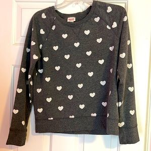 Gray pullover crew neck sweater from target listed as medium fits like a small
